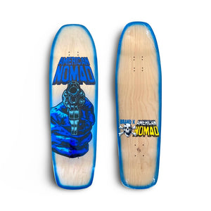 American Nomad: Gun Shovel-Nose Deck 9.1"x32.5" HAND-PAINTED (1 of 5)