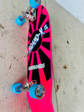 Load image into Gallery viewer, First Light (Pink) 10”x30” HAND PAINTED (1 of 5) COMPLETE SKATEBOARD
