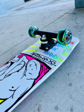 Load image into Gallery viewer, Sigafoos Demon 9.1”x32.5” HAND-PAINTED Complete Skateboard
