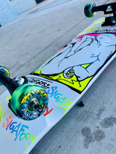 Load image into Gallery viewer, Sigafoos Demon 9.1”x32.5” HAND-PAINTED Complete Skateboard
