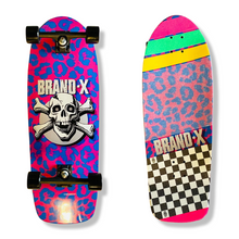 Load image into Gallery viewer, Knucklehead Leopard Wilbur Pig 10.75&quot;x30.75&quot; COMPLETE SKATEBOARD
