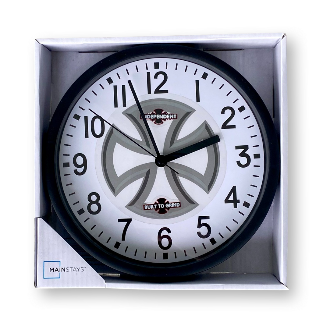 VINTAGE Independent Sticker Clock 9”