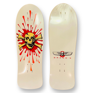 DedHed White Deck 10"x30" HAND PAINTED