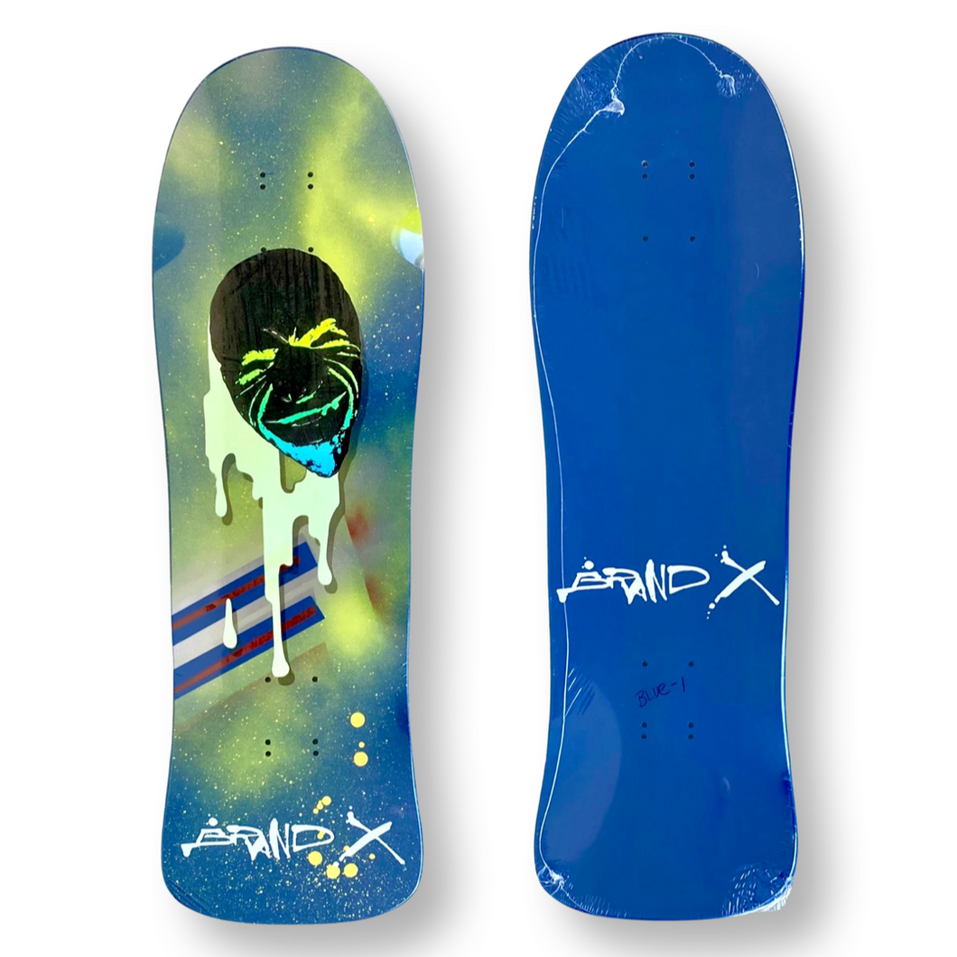 Dogma 2 Deck ONE-OF-A-KIND 9.5”x30.5” (Blue-1) HAND PAINTED