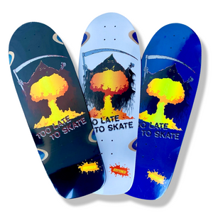 Too Late To Skate Pig Deck 10”x30” HAND-PAINTED