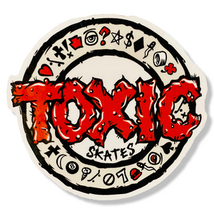 Toxic Skates Sticker 2.5”