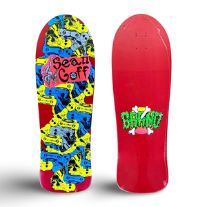 Sean Goff Baby Skater RED Deck 10"x30.25" ULTRA LIMITED EDITION HAND PAINTED