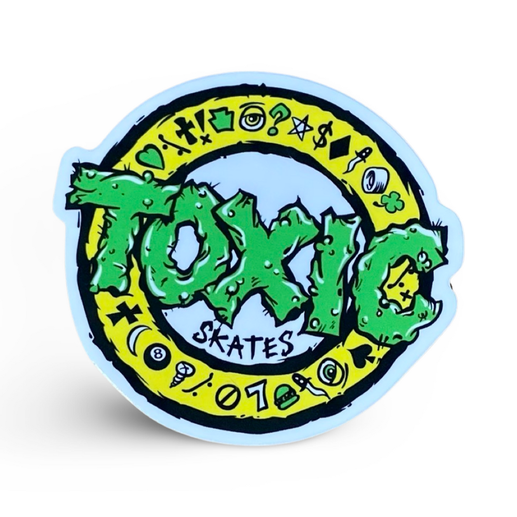 Toxic Skates Sticker 3”