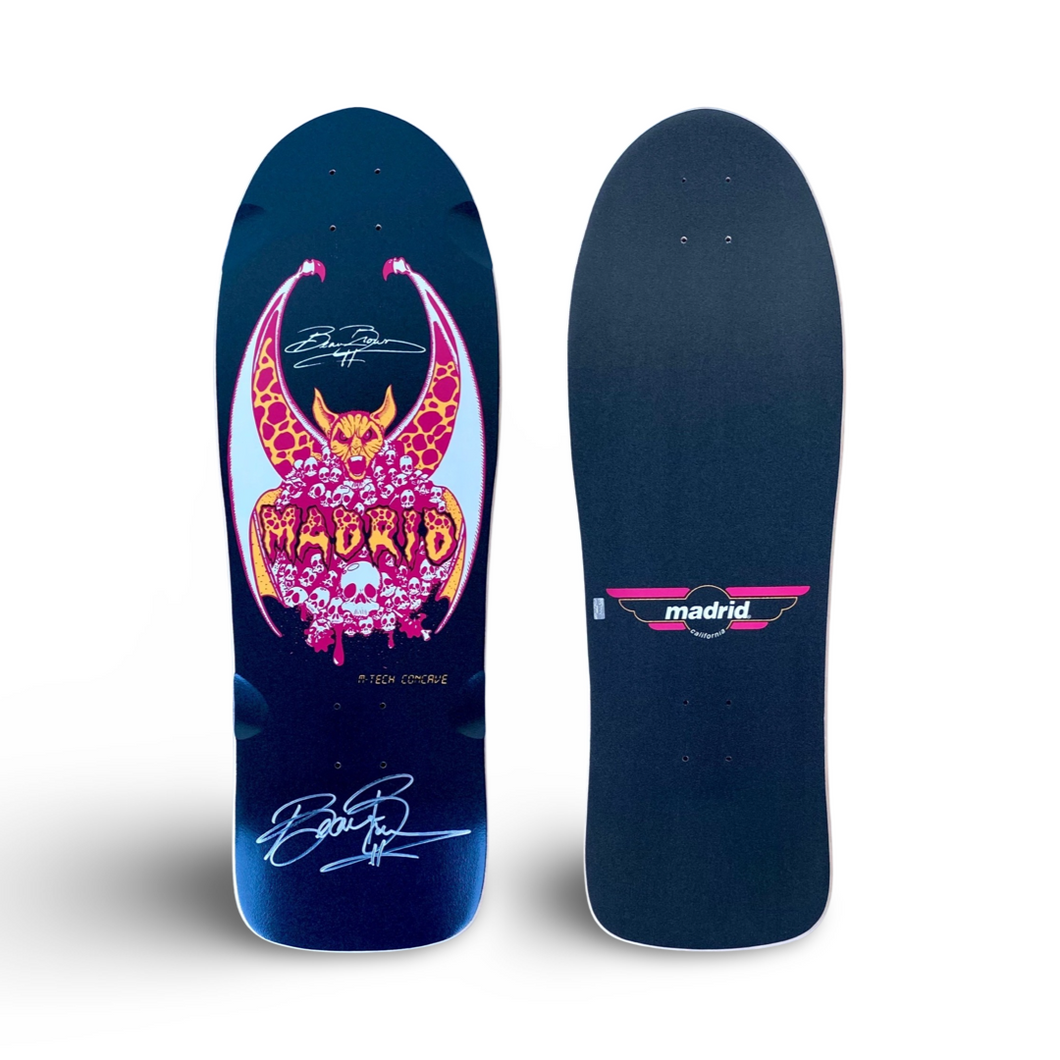 LIMITED EDITION Beau Brown Madrid SPARKLE GLOW IN THE DARK Deck - 10.5”x30.75” AUTOGRAPHED