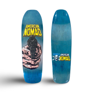 American Nomad: Gun Shovel-Nose Deck 9.1"x32.5" HAND-PAINTED (1 of 3)