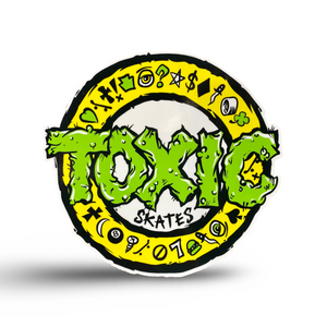 Team Toxic Round Sticker LARGE 6”