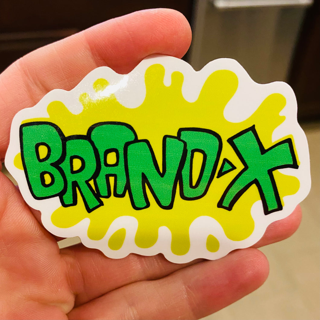 Brand-X Splat Sticker 3”