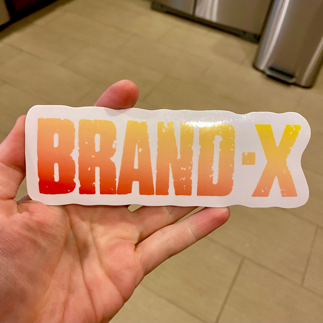 Brand-X Logo Sticker 6”
