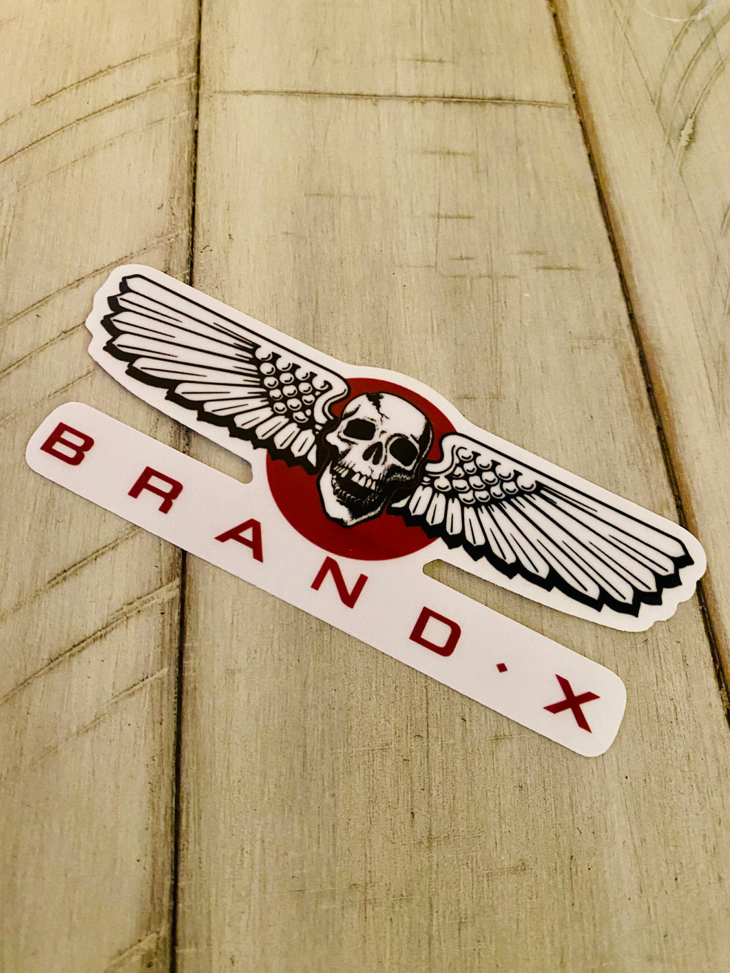 Brand-X Wings Sticker 5.5” CLEAR-BACK