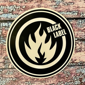 Black Label VINTAGE Stickers 6”