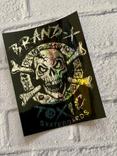 Load image into Gallery viewer, Brand-X-Toxic Molder Metallic Sticker 4”
