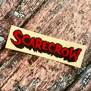VINTAGE Scarecrow 3” NOS Sticker