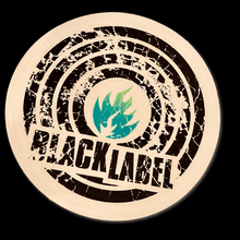 Load image into Gallery viewer, Black Label (green) VINTAGE Sticker 4”
