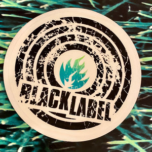 Black Label (green) VINTAGE Sticker 4”