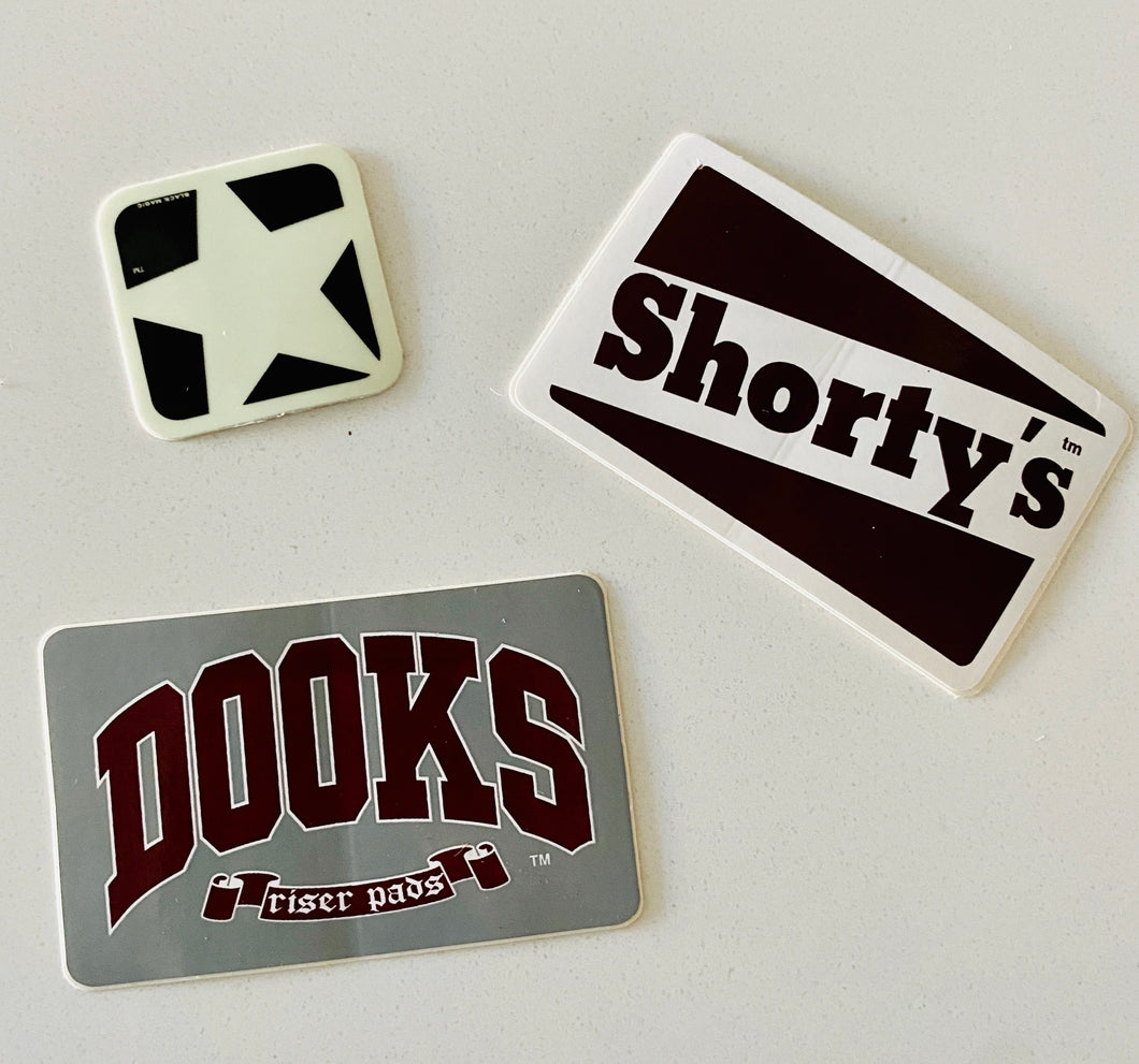 VINTAGE Shorty’s small Stickers (pack of 3)