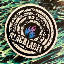 Load image into Gallery viewer, Black Label (blue) VINTAGE Sticker 4”
