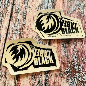 VINTAGE 5" Black Label Stickers